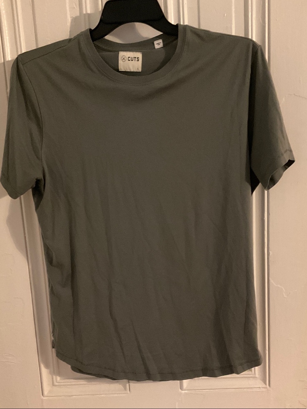 Cuts  Clothing Curve Hem‎ Pima Cotton Tee SZ L Grey